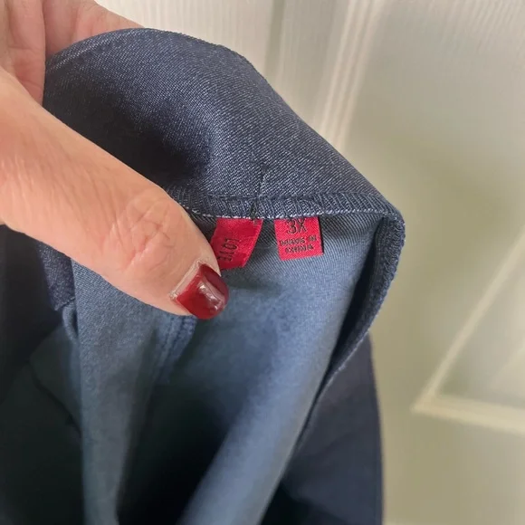 Navy Straight Skirt - Picture 4 of 6